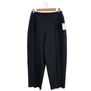 Athleta Stellar Wide Crop Pants Black 10 Tall NWT